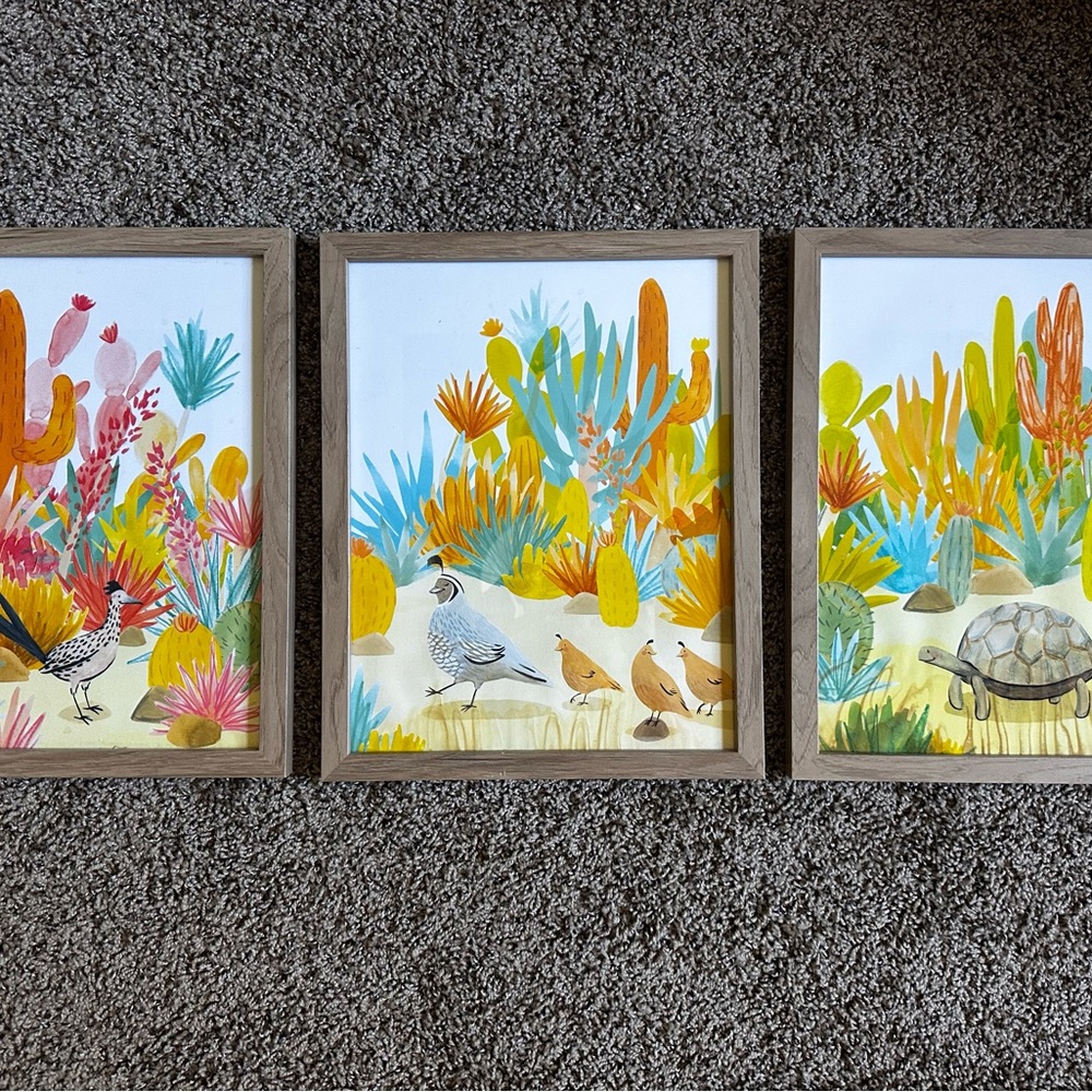 Colorful Desert Animal Art Prints
